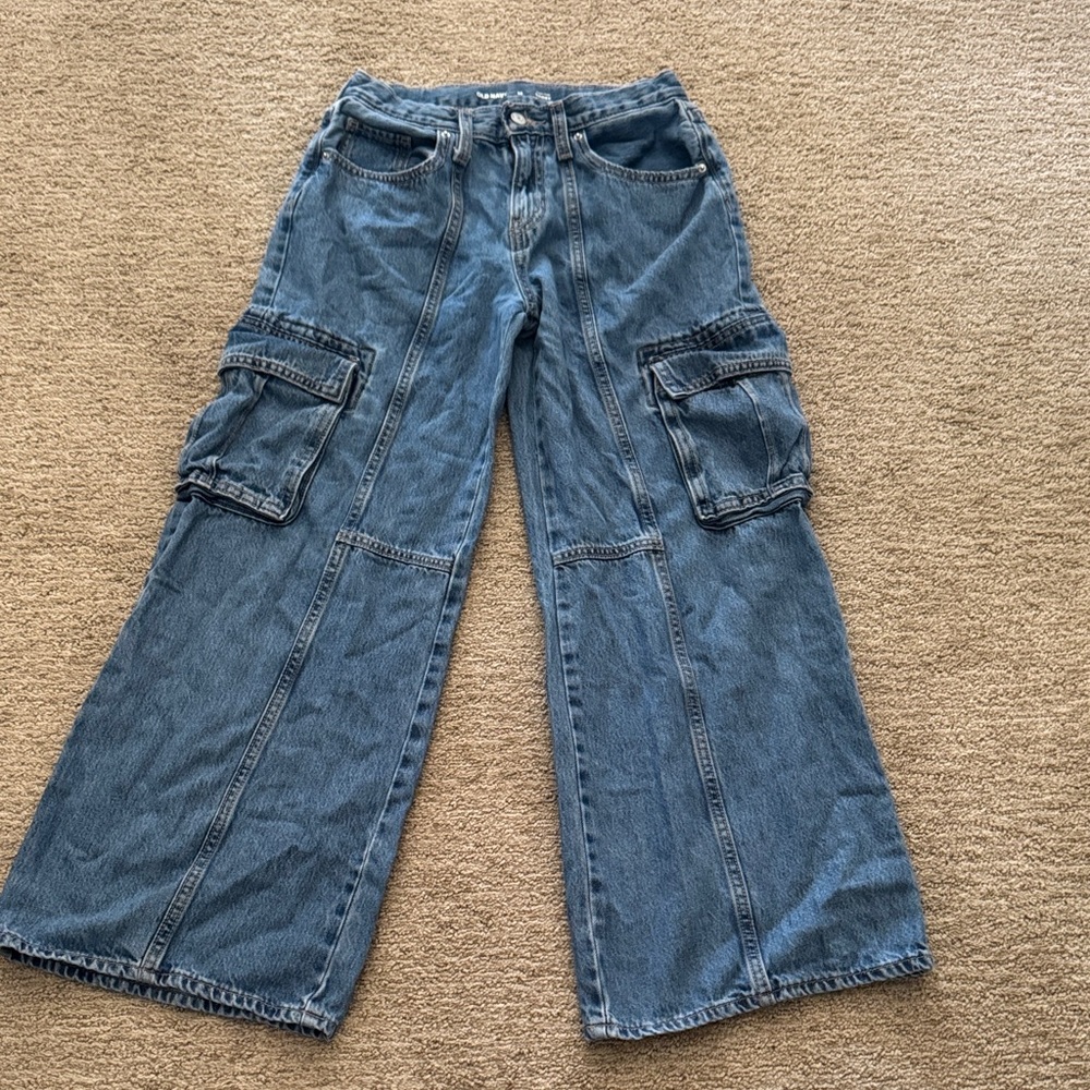 Old Navy Kids Blue Cargo Jeans
